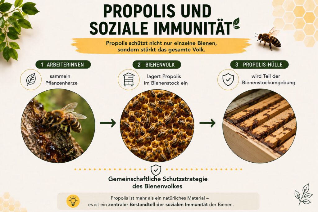 Propolis als Bestandteil der sozialen Immunität eines Honigbienenvolkes